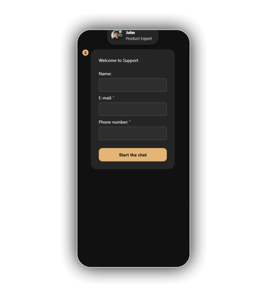 NightLuck Casino Contact Us page with live chat, support email and 24 by 7 availability note